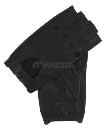 Women Half Finger Leather Driving Gloves