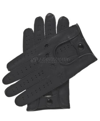 Mens Hand Sewn Lambskin Leather Driving Gloves