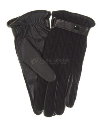 Mens Cashmere & Leather Winter Gloves