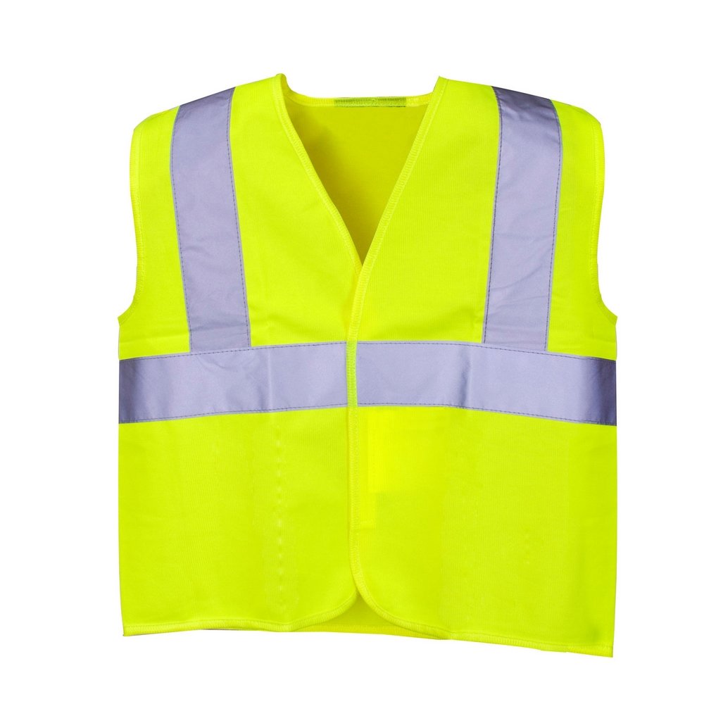 Reflective Junior Yellow Hi Vis Vest Front Velcro Fastening