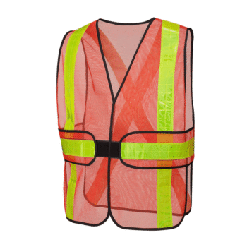 Multi Purpose Orange Hi Vis Mesh Vest with Reflective Tapes