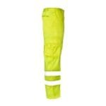 Yellow Hi Vis Cargo Trousers Poly Cotton Fabric with Reflectors