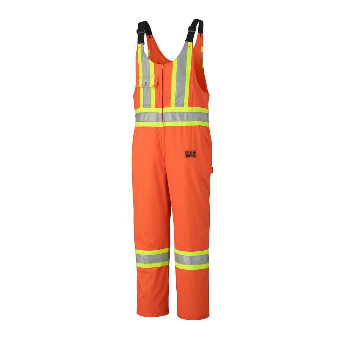 Orange Hi Vis Traffic Safety Overall With Multiple Pockets