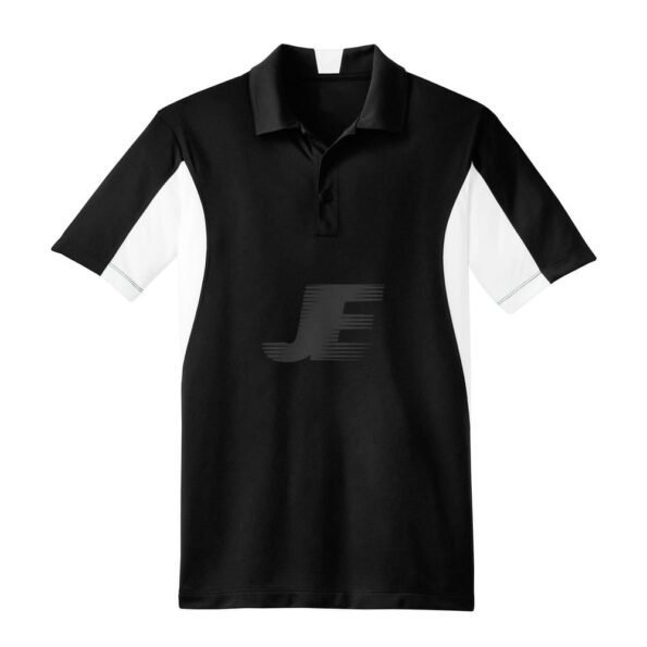 Mens Black & White Sports Polo Shirt