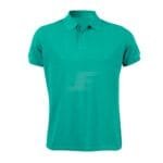 Mens Solid Red Color Two Button Short Sleeve Polo Shirt