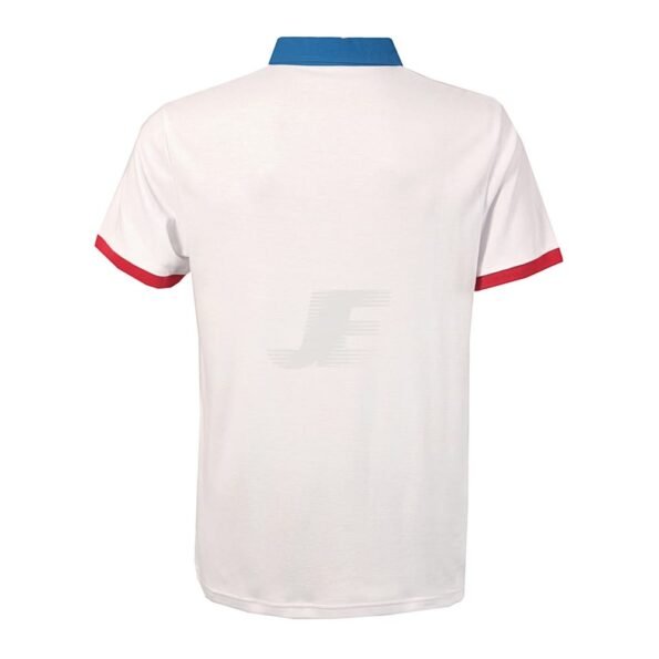 Mens Long Placket Jersey Fabric Short Sleeve Polo Shirt
