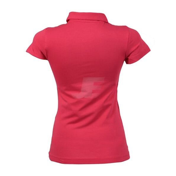 Women Red Fitted Polo Shirt