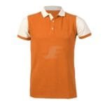 Mens Two Color Short Sleeve Jersey Fabric Polo Shirt