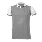 Mens Two Color Short Sleeve Jersey Fabric Polo Shirt