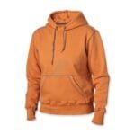 Contrast Stitching Pullover Heavyweight Fleece Hoodie