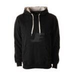 Black Pullover Heavyweight Fleece Hoodie