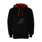 Black Pullover Heavyweight Fleece Hoodie