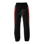 Black Micro Jogging Trousers With Contrast Mesh Panel