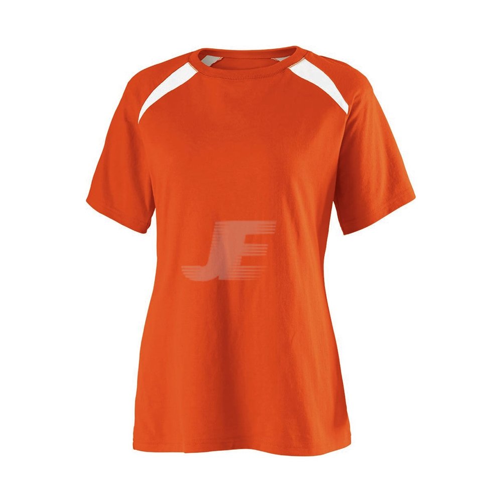 Custom Logo Women Short Sleeve Cotton Sports T-Shirt