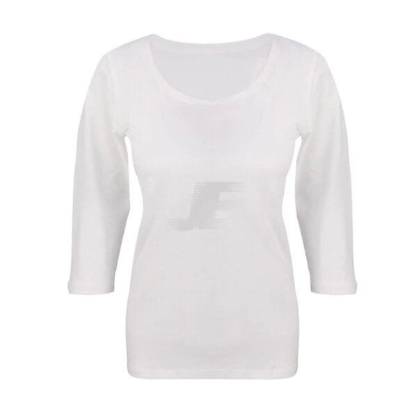 Women Shorten Sleeve Cotton Deep Neck T-Shirt