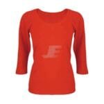 Women Shorten Sleeve Cotton Deep Neck T-Shirt