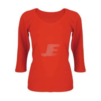 Women Shorten Sleeve Cotton Deep Neck T-Shirt