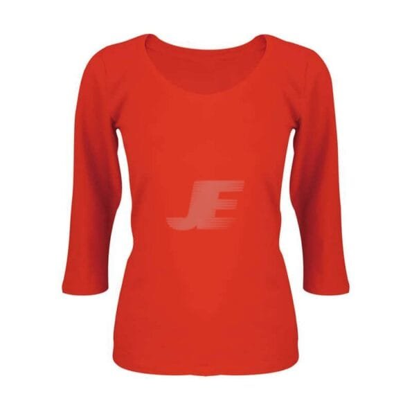 Women Shorten Sleeve Cotton Deep Neck T-Shirt