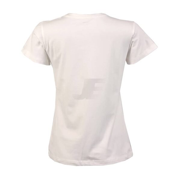 Women White Blank Cap Sleeve Cotton T-Shirt