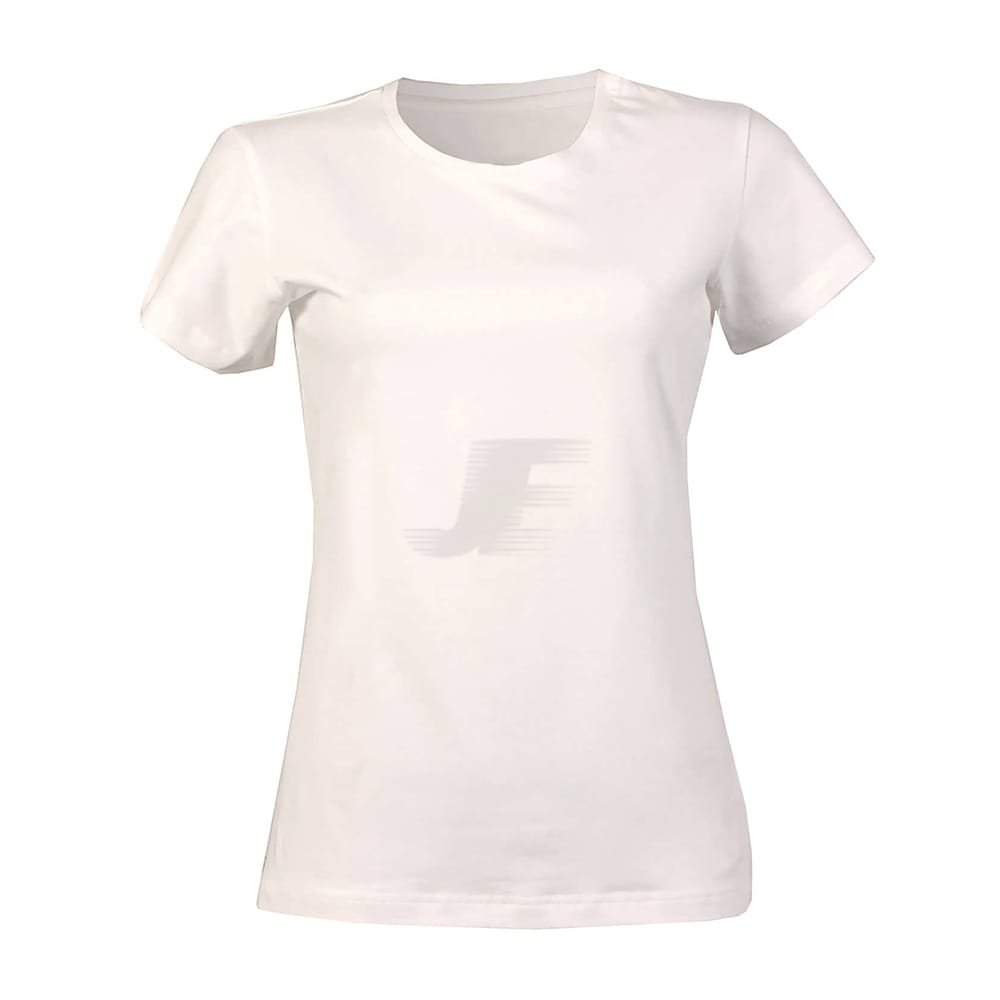 Women White Blank Cap Sleeve Cotton T-Shirt