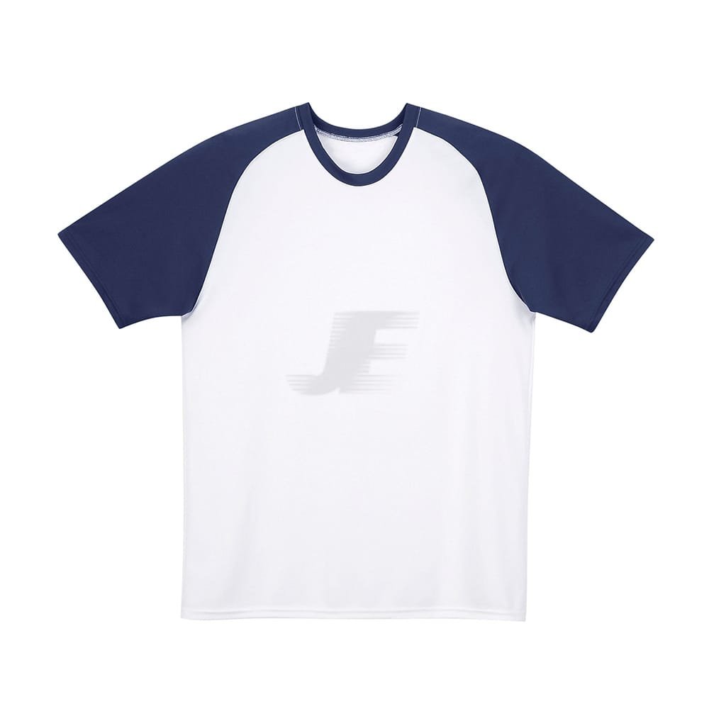 Raglan Sleeves Two Color Cotton Baseball T-Shirt