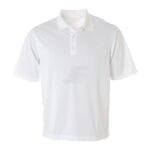 0901Mens Lightweight Quick Dry White Interlock Golf Shirt