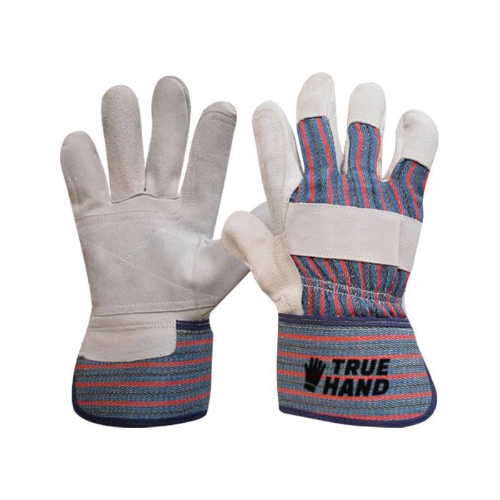 Premium Split Leather Double Palm Rigger Work Gloves
