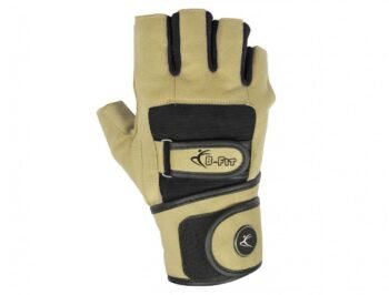 Synthetic Leather Weight Lifting Gloves with Double Straps