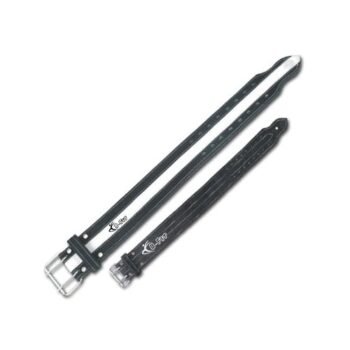 Stripped Leather Weight Lifting Belt