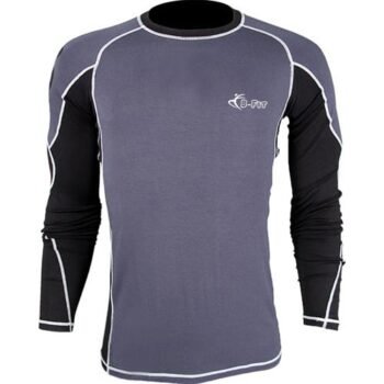 Mens Plain Long Sleeve MMA Rash Guard