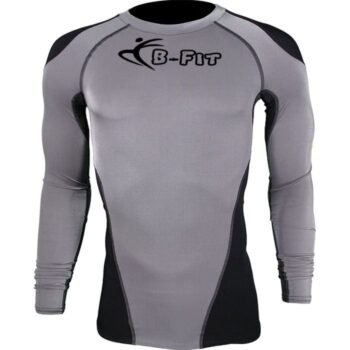 Mens Full Sleeve Black Grey Rash Guard