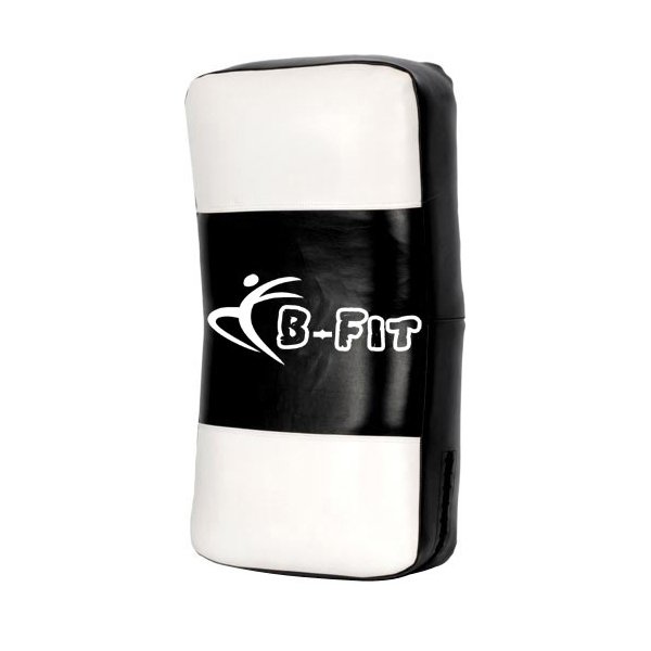Black and White Top Quality Leather MMA Thai Pad Kick Shield