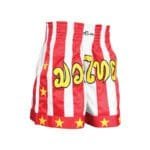 Red and White Kick Boxing Shorts