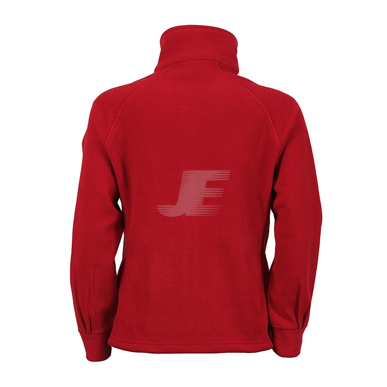 Women Red Full Zip Fleece Jacket