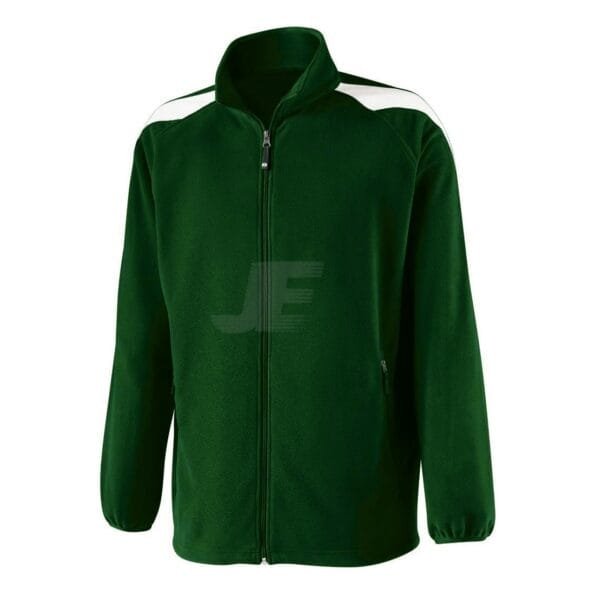 Forest Green Customized Club & School Logo Fleece Jacket