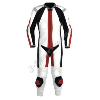 Mens 1 Piece Motorcycle Racing Leather Suit JEI 7001