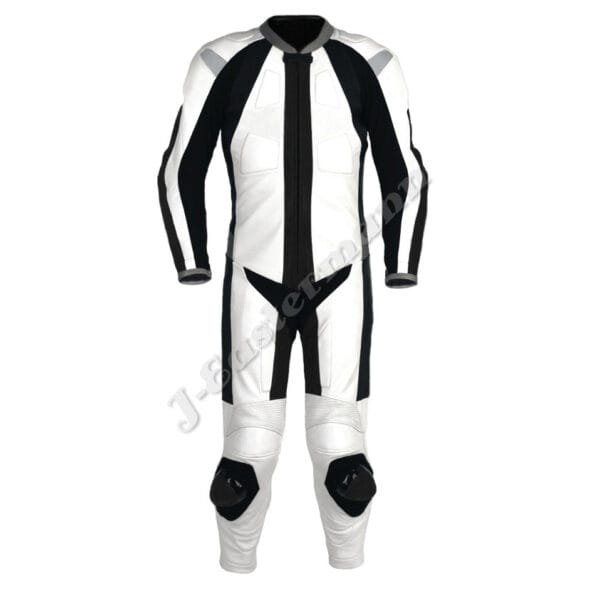 Mens 1 Piece Motorcycle Racing Leather Suit JEI 7001