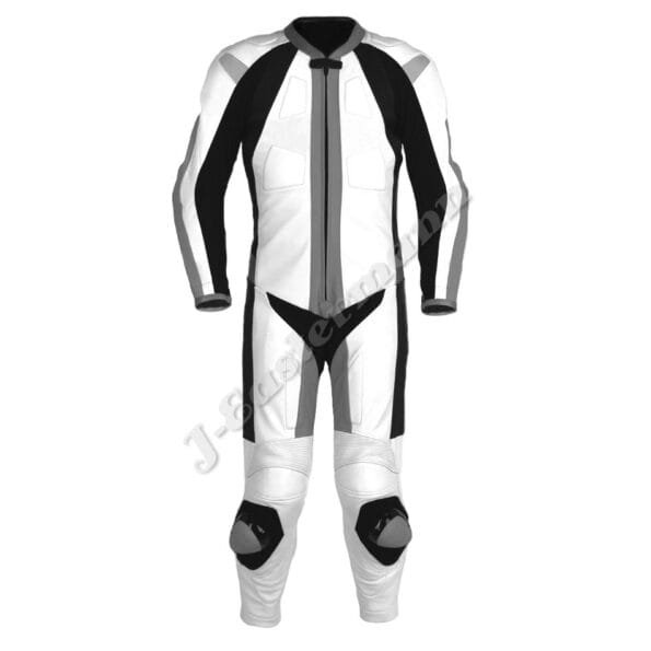 Mens 1 Piece Motorcycle Racing Leather Suit JEI 7001