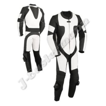 Mens 1 Piece Motorcycle Leather Racing Suit JEI 7022