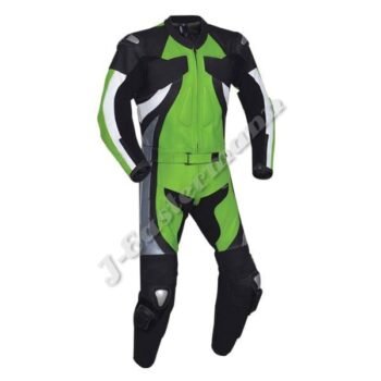 Mens 2 Piece Leather Motorbike Racing Suit JEI-7030