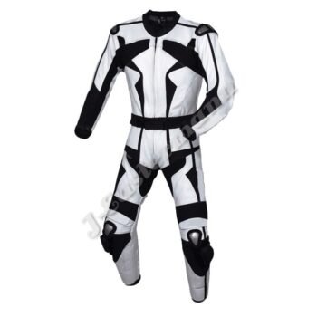 Mens 2 Piece Leather Motorbike Racing Suit JEI-7034