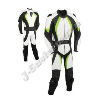Mens 2 Piece Leather Motorbike Racing Suit JEI-7037