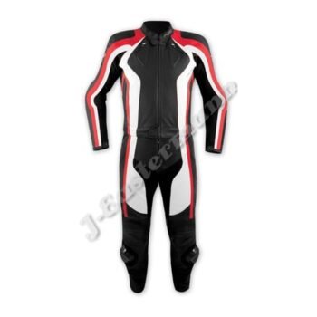 Mens 2 Piece Leather Motorbike Racing Suit JEI-7042