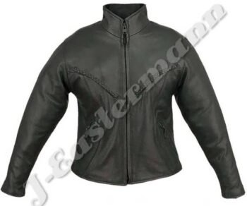 Ladies Leather Motorbike Jackets JEI-7118