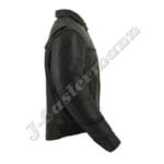 Mens Vented Bomber Leather Motorcycle Jacket JEI 7224