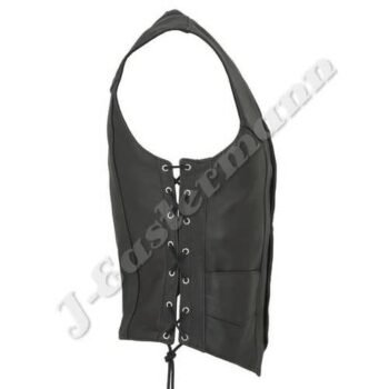 Men's Leather Motorbike Vest JEI-7251
