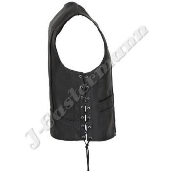 Mens Motorcycle Leather Vest JEI 7252