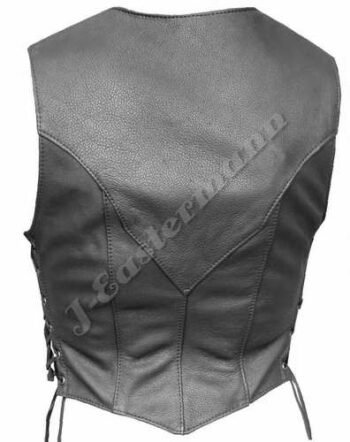 Women Motorcycle Leather Vest JEI 7277