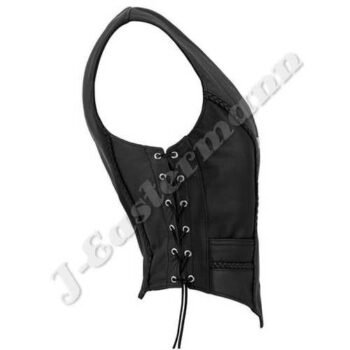 Women Motorcycle Leather Vest JEI 7281