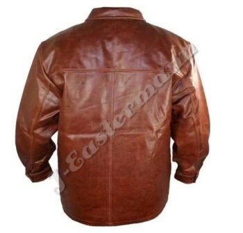 Mens Top Grain Cow Skin Leather Jacket JEI 7301